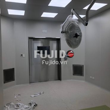 Cửa phòng mổ bệnh viện - Gia Công Chấn Gấp Inox Fujido - Công Ty Cổ Phần Fujido